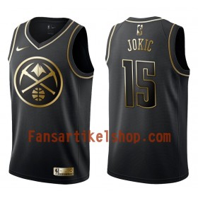 NBA Denver Nuggets Trikot Nikola Jokic 15 Nike Schwarz Golden Edition Swingman - Herren